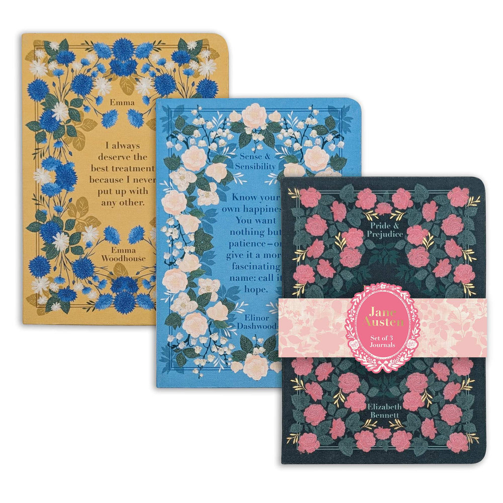 Reading Room Jane Austen B6 Notebooks Set of 3
