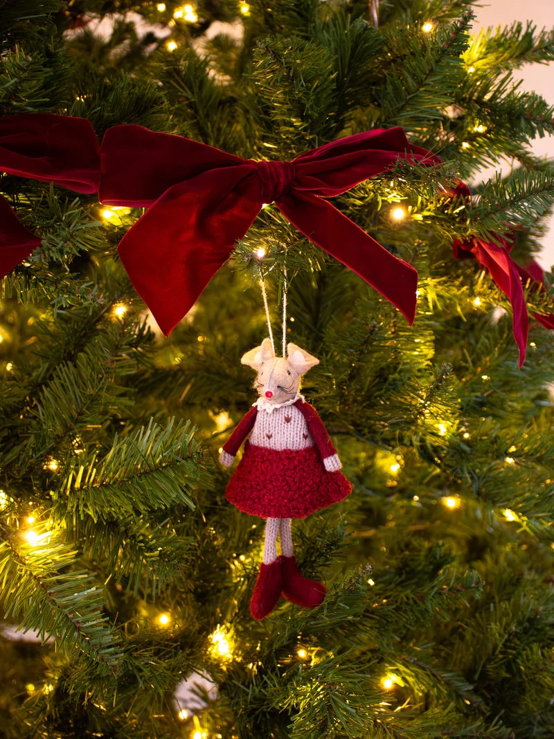 Red Edna Mouse Hanging