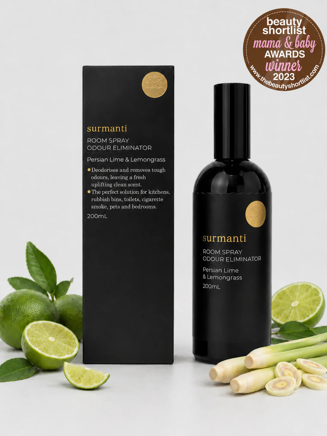 Persian Lime & Lemongrass Room Spray - Odour Eliminator