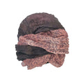 The Autumn Double Tone Cotton Hemp Scarf Dark Rose