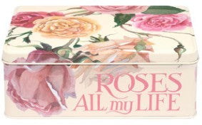 Emma Bridgewater Roses and Words Deep Rectangle Tin