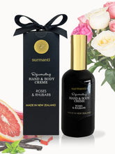 Load image into Gallery viewer, Roses &amp; Rhubarb Hand &amp; Body Cream 120ml