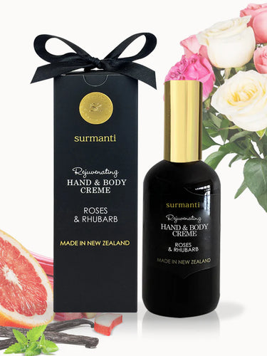 Roses & Rhubarb Hand & Body Cream 120ml