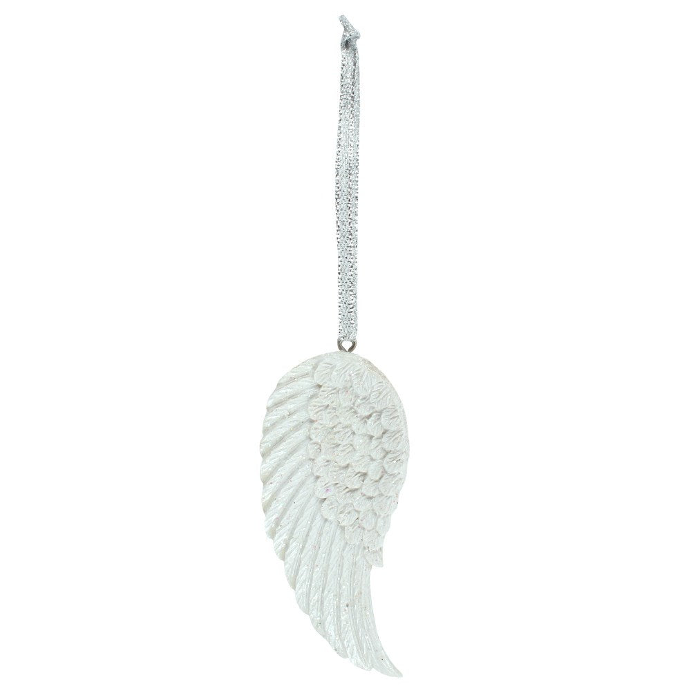 Single Angel Wing Glitter Deco