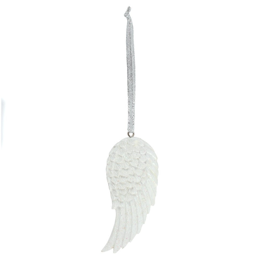 Single Angel Wing Glitter Deco