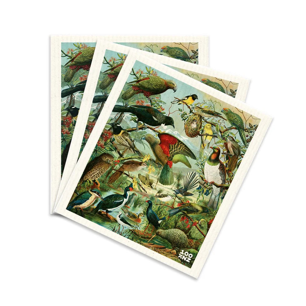 Native Birds Swedish Dishcloths