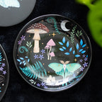 Dark Forest Print Round Ceramic Trinket Dish
