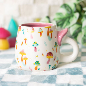 Funky Fungi Print Mushroom Mug