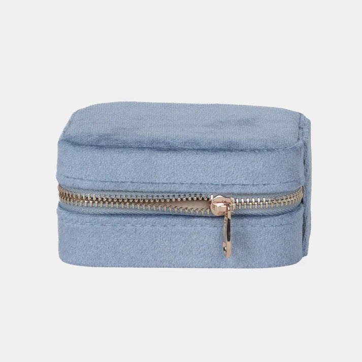 Brydie Square Blue Jewellery Box