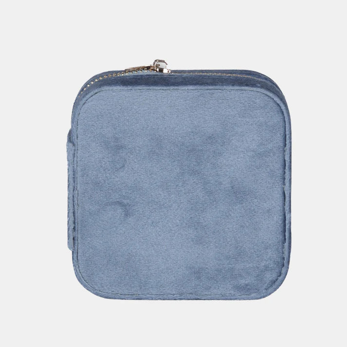 Brydie Square Blue Jewellery Box