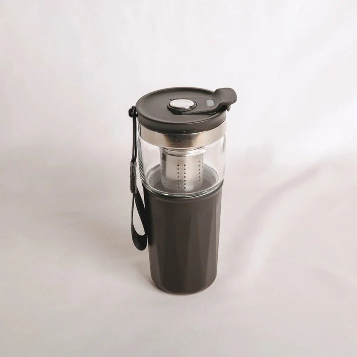 Insulated Travel Infuser Mug Black
