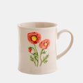 Leilani Floral Mug Oat Red