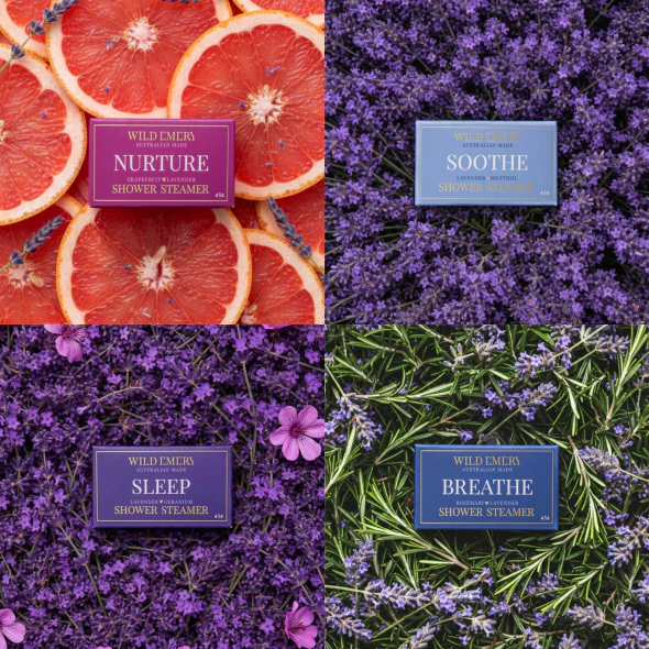 WE Sunset Slumber Shower Steamer 4pack