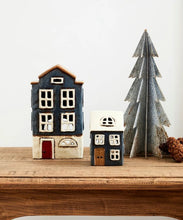 Load image into Gallery viewer, Alsace Tea Light House Nordic Navy (YA0056)