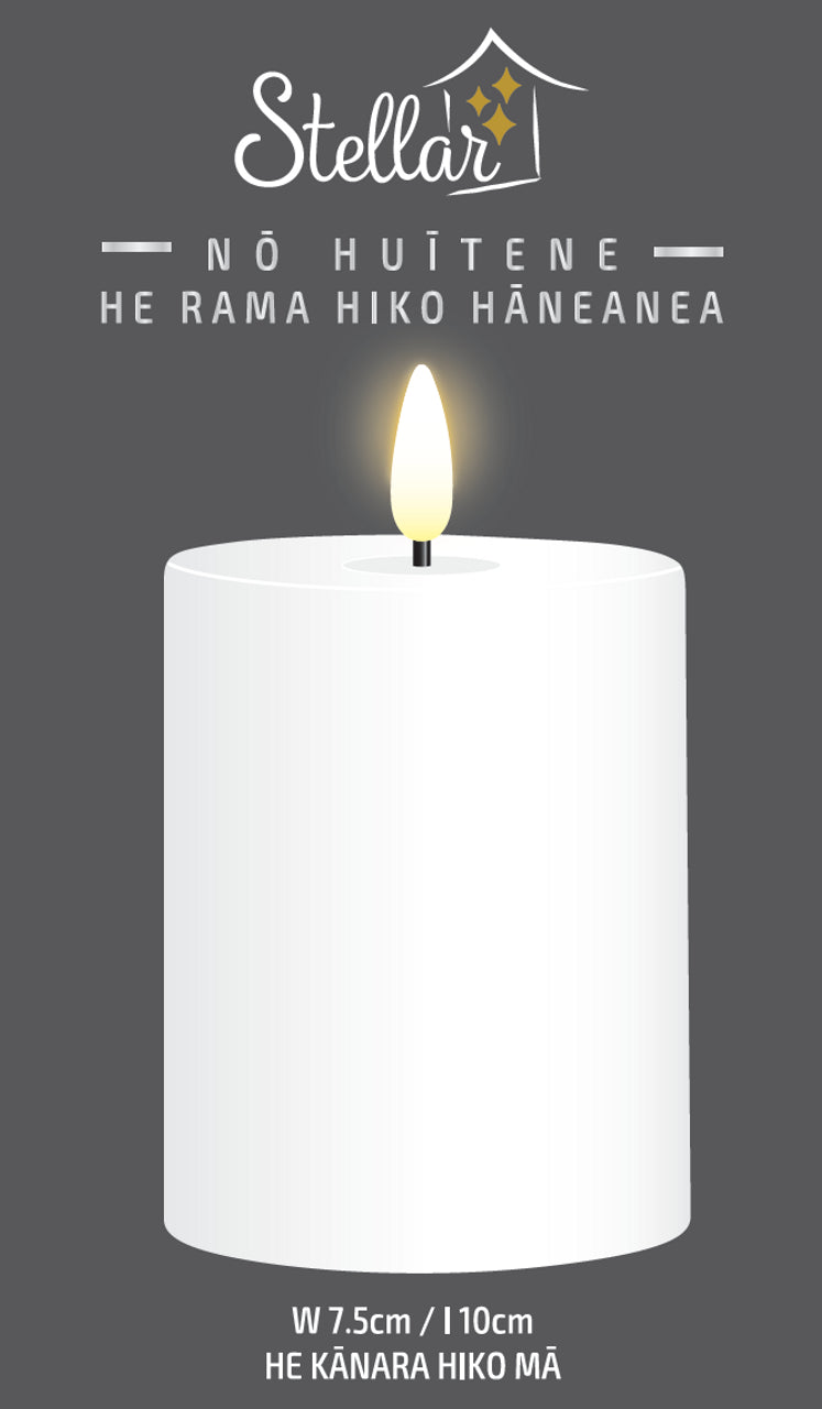 White LED Pillar Indoor Candle Assorted Sizes