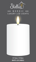 Load image into Gallery viewer, White LED Pillar Indoor Candle Assorted Sizes