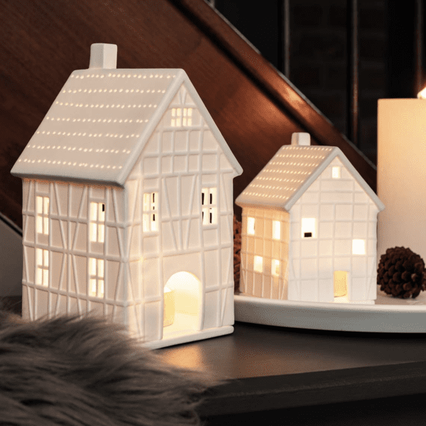 Large Illuminated Tealight House