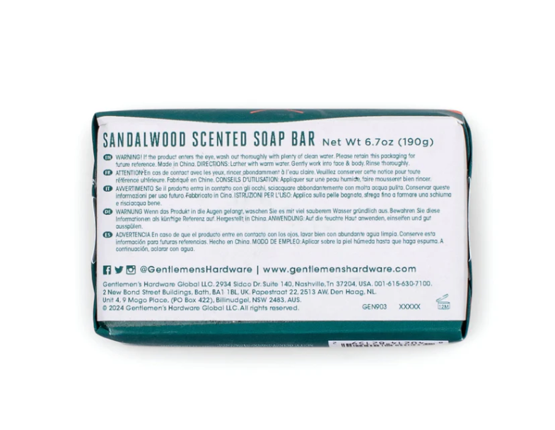 The Golfers Soap Bar Sandalwood