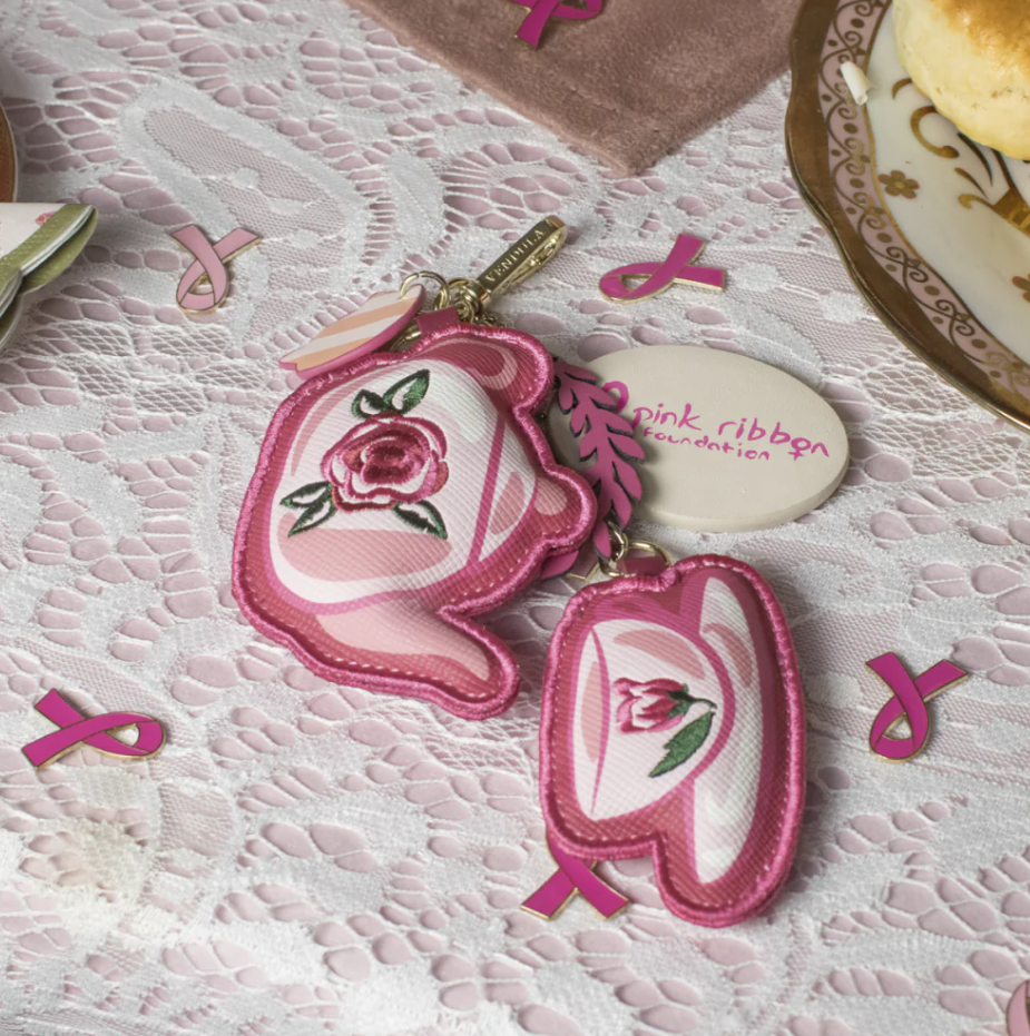 Perfectly Pink Afternoon Tea Bus Key Charm