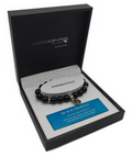 Kiwi Charm Bracelet Black Obsidian