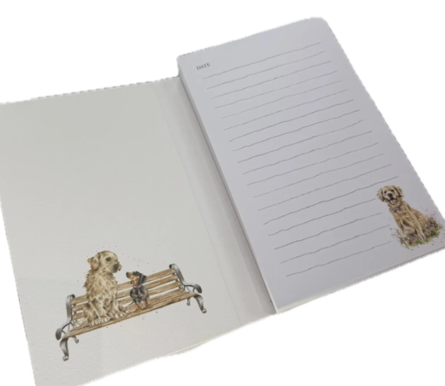 Wrendale Notepad Dog Golden
