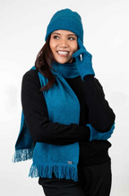 Uni Sex Possum Merino Scarf with Fringe Assorted Colours