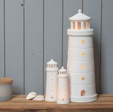Load image into Gallery viewer, Lighthouse XL Grande Beyond the Sea Tealight