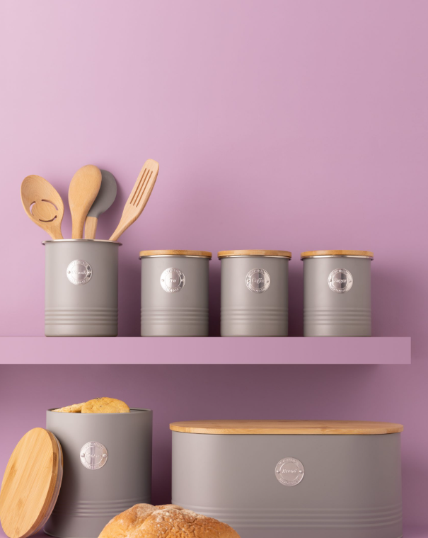 Typhoon Living Tea Canister Grey