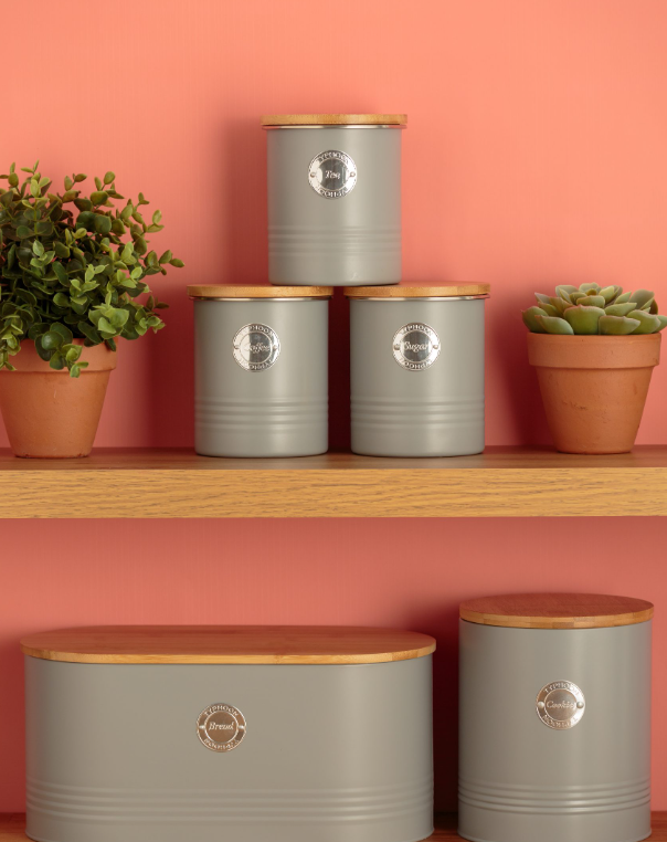 Typhoon Living Tea Canister Grey