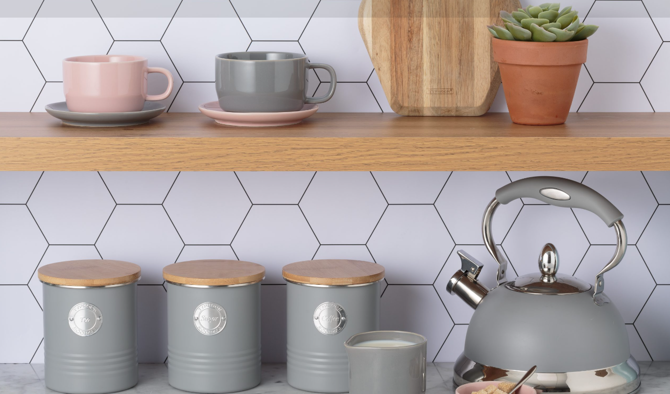 Typhoon Living Tea Canister Grey