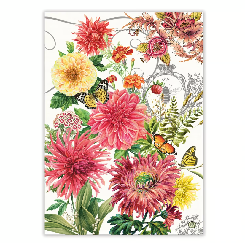Dahlias Kitchen Towels