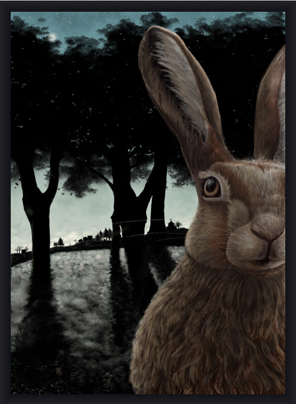 Winter Solstice Hare Black Box