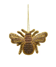 Load image into Gallery viewer, Majestic Beaded Hanging Queen Bee Golds