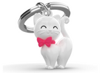 White Cat Key Chain