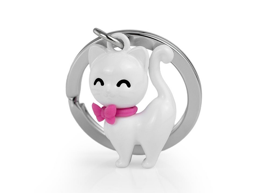 White Cat Key Chain