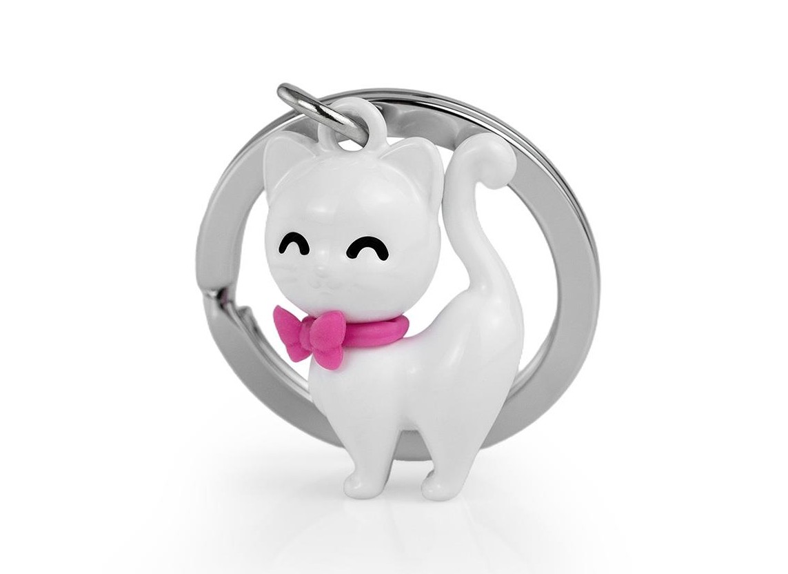 White Cat Key Chain