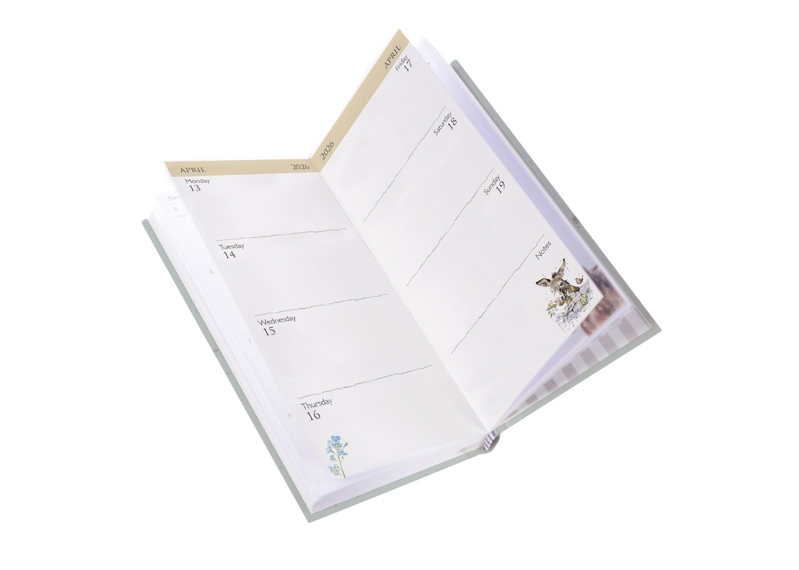 Wrendale Rabbit Slim 2026 Diary