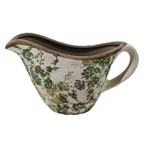 Green Floral Ceramic Jug Green 3017