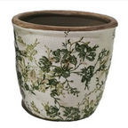 Green Floral Pot Green 3021