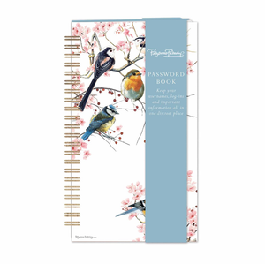 Password Book Birds Blossom
