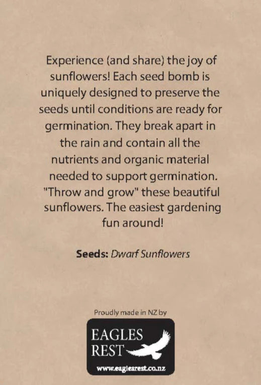 NZ Seed Bombs Sunflower