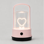 Pink Heart Lantern USB Recharge