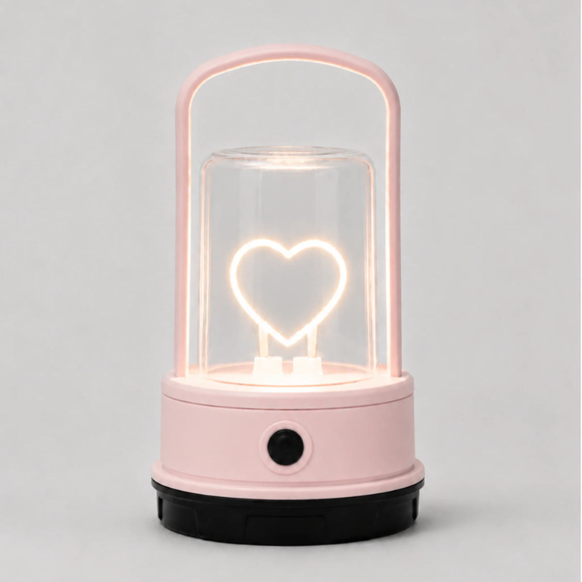 Pink Heart Lantern USB Recharge