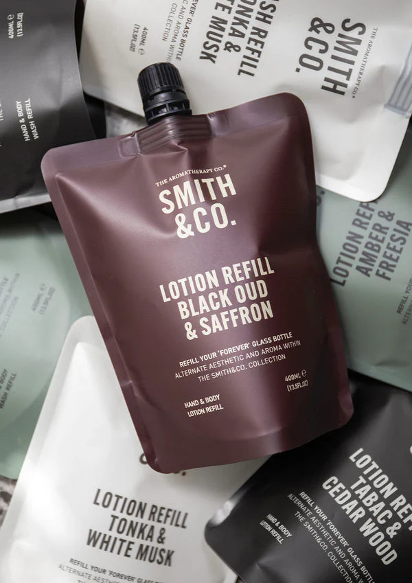 Smith & Co Hand & Body Lotion Black Oud & Saffron Refill