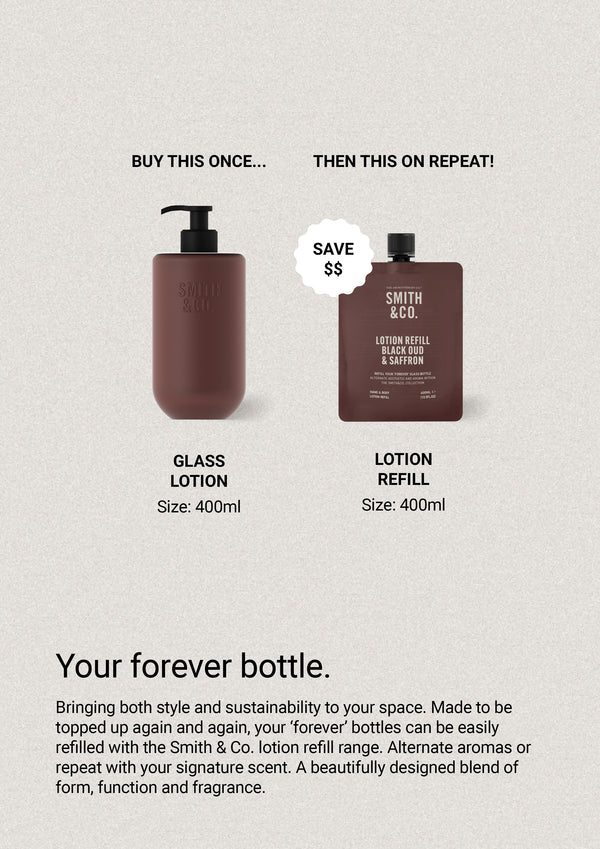 Smith & Co Hand & Body Lotion Black Oud & Saffron Refill