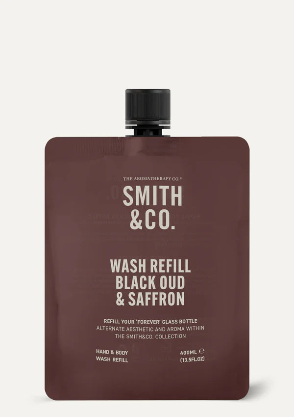 Smith & Co Hand Body Wash Refill Black Oud & Saffron