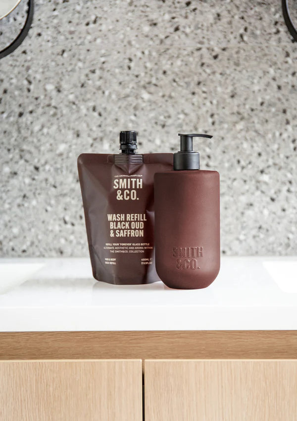 Smith & Co Hand Body Wash Refill Black Oud & Saffron