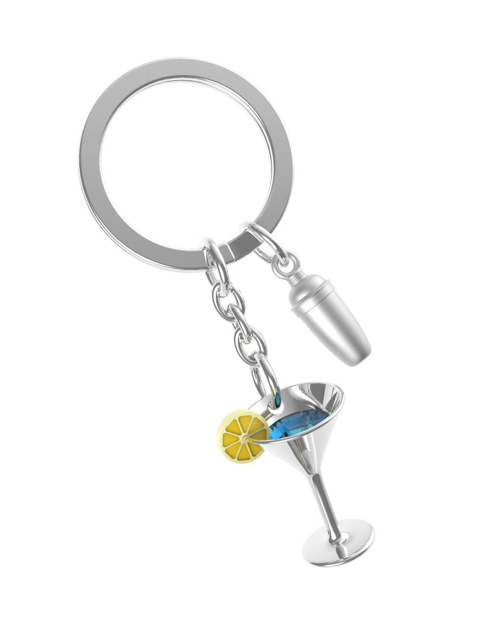 Cocktail with Shaker Keychain