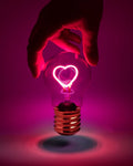 Pinkheart Lightbulb Lamp USB