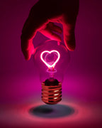 Pinkheart Lightbulb Lamp USB